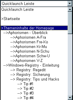 Beispiel für Dropdownmenü im NS4